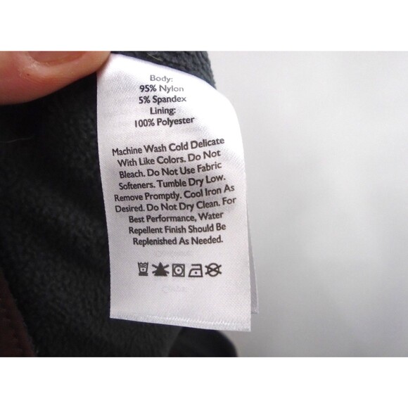 Eddie Bauer Pants Rainier Women Size 12 (34x32) Brown Fleece Lined Jogger - Picture 12 of 12